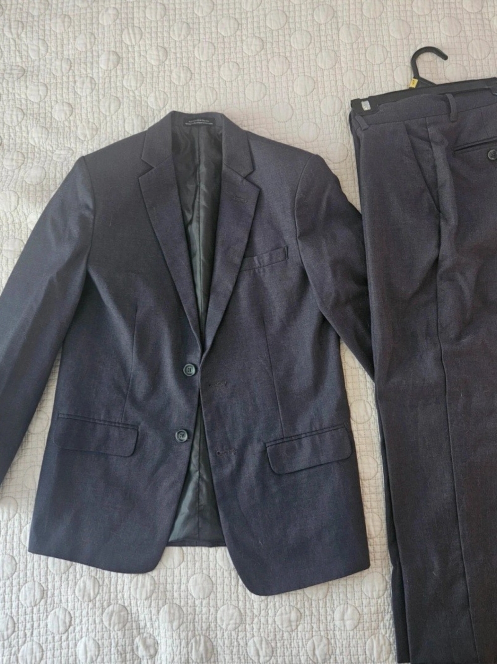 Calvin Klein Boys Navy Two-Piece Suit Jacket and Pants